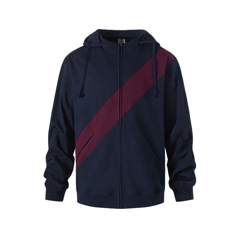 Streetwear Brand Cheap - เสื้อฮู้ดดี้ผู้ชายสีตัดต่อ สไตล์ออฟฟิศ ไซส์ใหญ่ ทรงโอเวอร์ฟิต สตรีทแวร์ ไม่มีแบรนด์