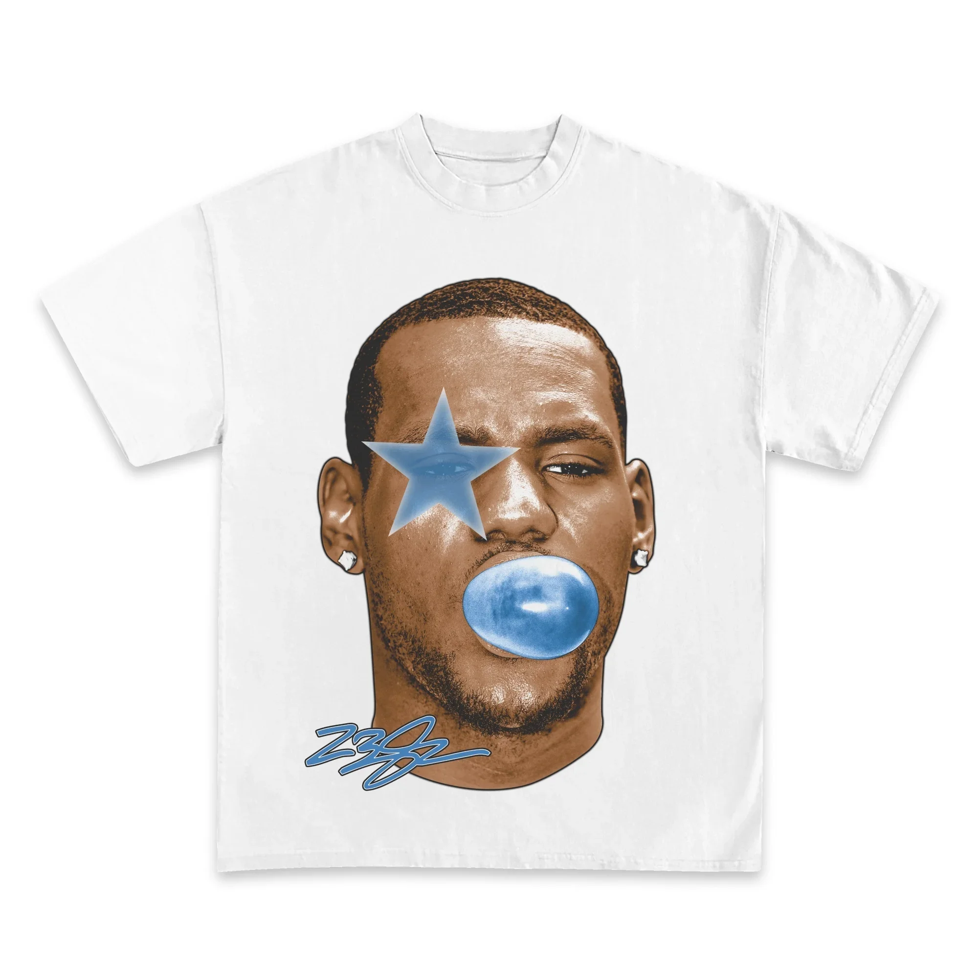 Streetwear Brand Vintage - Lebron James บาสเกตบอล Star T เสื้อผู้ชายผู้หญิงแขนสั้นผ้าฝ้าย
