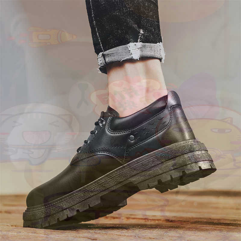 Streetwear Brand Popular - Dark Natural หนังแฟชั่น Trainers เทนนิสรองเท้าผ้าใบผู้ชายรองเท้าแฟชั่นรองเท้าผ้าใบคุณภาพกีฬาราคาต่ําสุขภาพ