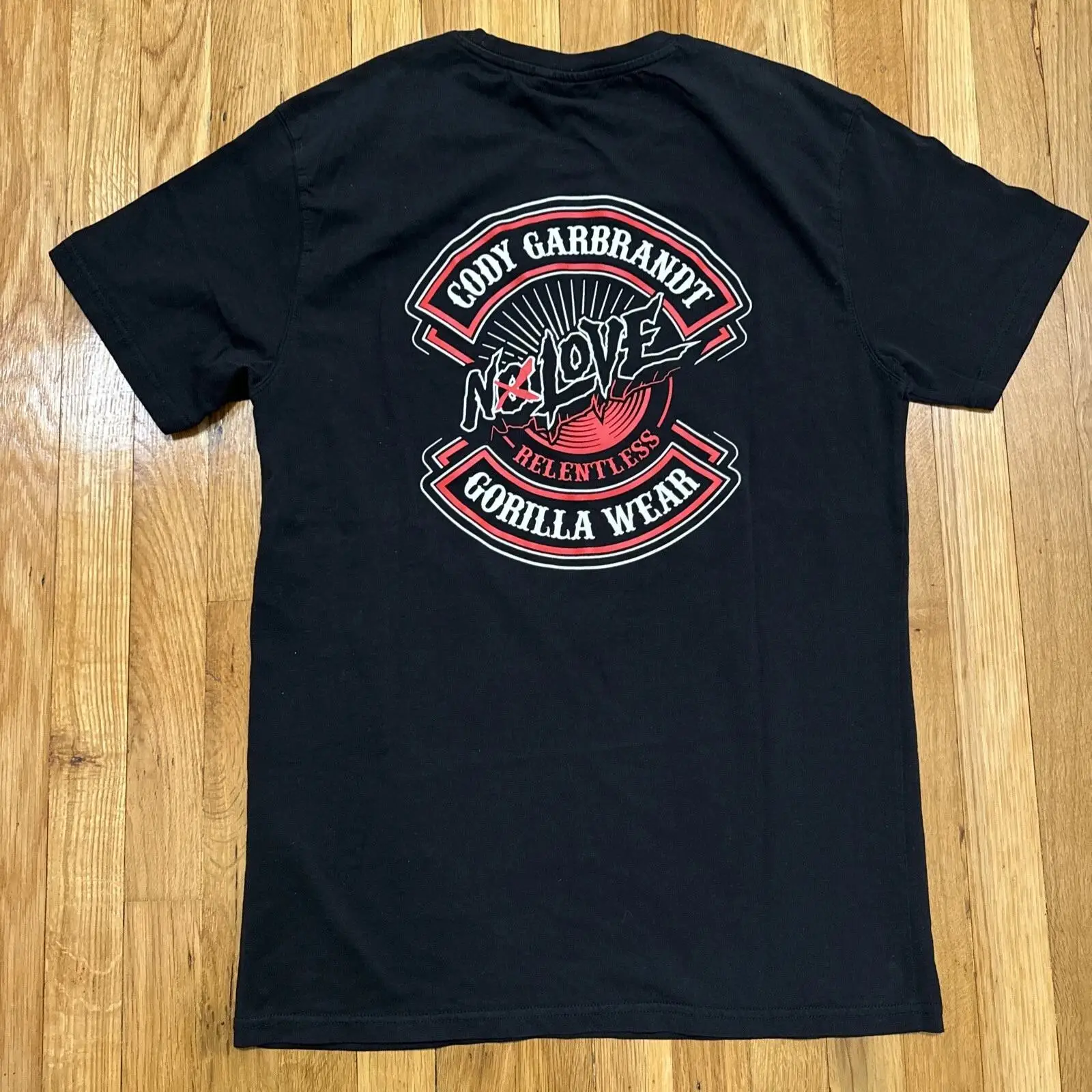 Streetwear Brand Vintage - เสื้อยืด Gorilla Brand Cody Garbrandt สีดำสไตล์วินเทจ
