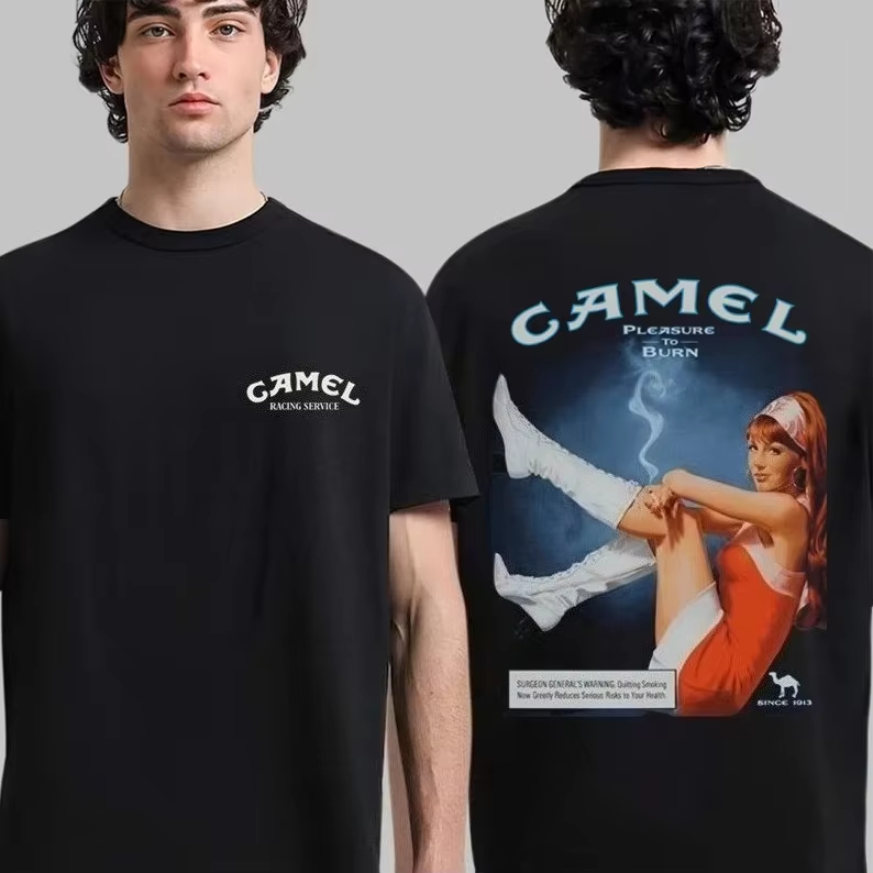 เสื้อยืดลายวินเทจสีขาว แบรนด์ค - Streetwear Brand Popular บทวิจารณ์และราคา