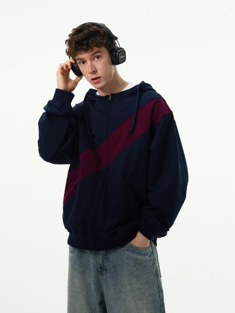เสื้อฮู้ดดี้ผู้ชายสีตัดต่อ สไต - Streetwear Brand Cheap บทวิจารณ์และราคา