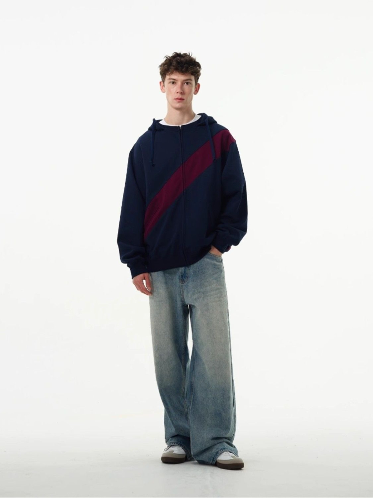 เสื้อฮู้ดดี้ผู้ชายสีตัดต่อ สไต - Streetwear Brand Cheap บทวิจารณ์และราคา