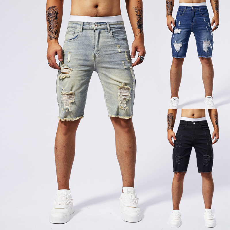 2025 ฤดูร้อนใหม่ผู้ชาย Ripped  - Streetwear Brand For Men บทวิจารณ์และราคา