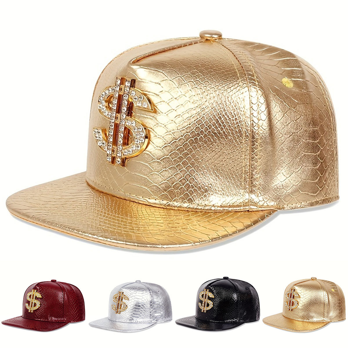 หนังลายโลหะ หมวกเบสบอล ผู้ชาย  - Streetwear Brand Hats บทวิจารณ์และราคา