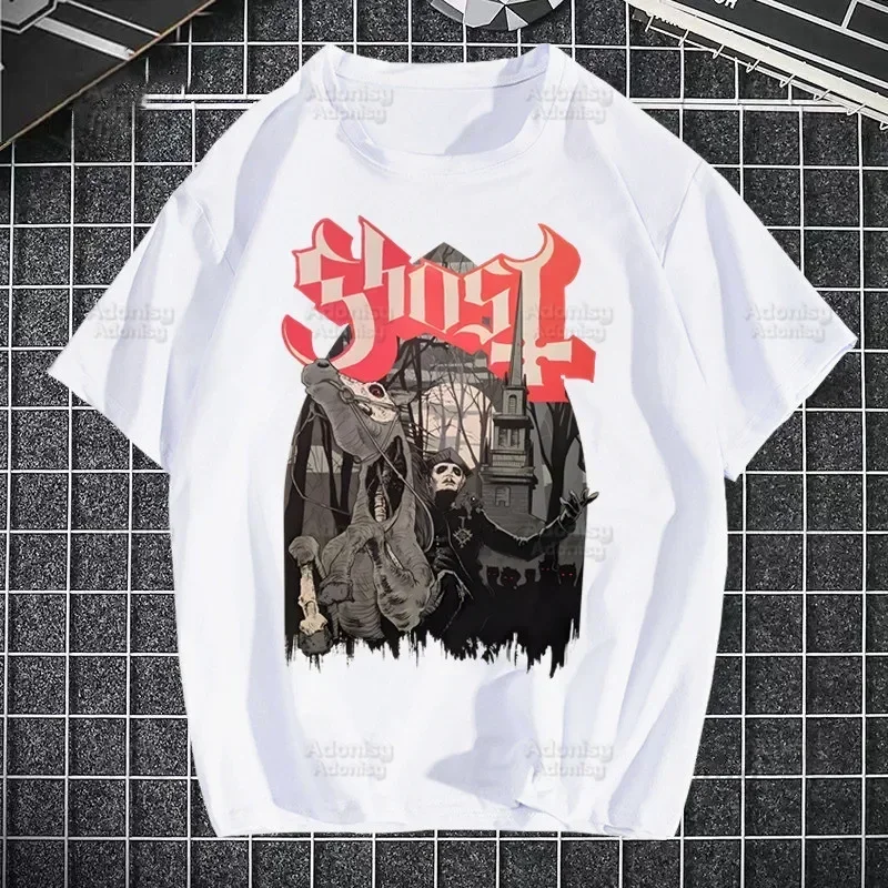เสื้อยืดพิมพ์ลายวงดนตรี Ghost  - Streetwear Brand Popular บทวิจารณ์และราคา