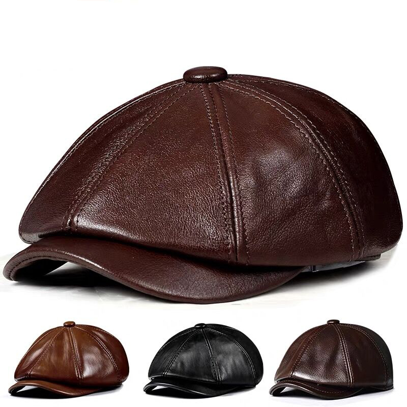 ฤดูใบไม้ผลิใหม่ของแท้หนังหมวกห - Streetwear Brand Hats บทวิจารณ์และราคา