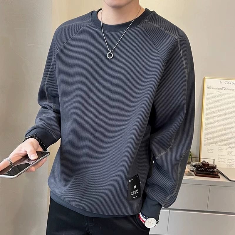 เสื้อสเวตเชิ้ตผู้ชายสีเทา สไตล - Streetwear Brand Cheap บทวิจารณ์และราคา