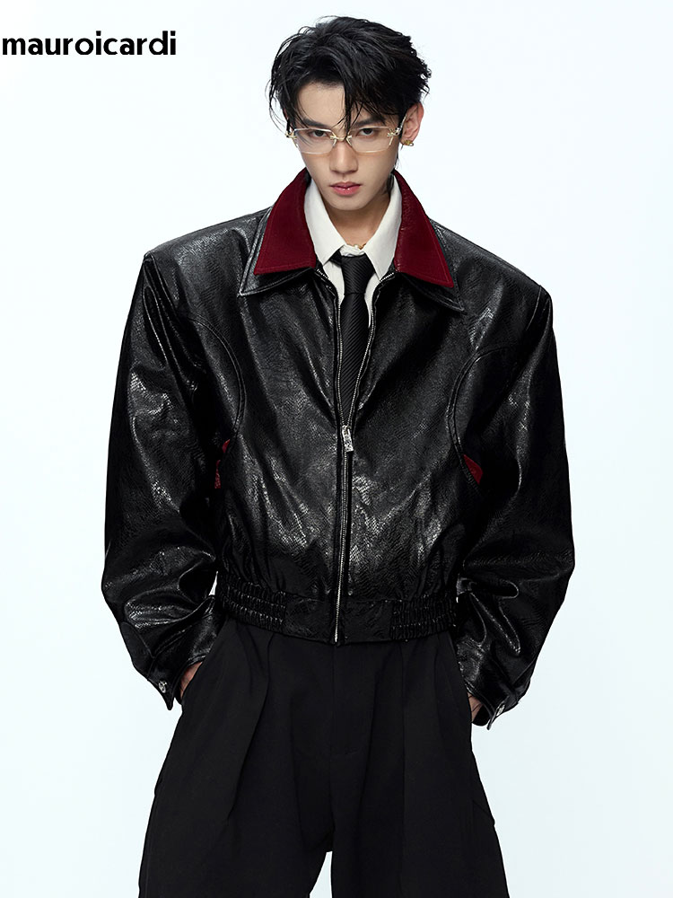 มาโรอิการ์ดี แจ็คเก็ตหนัง PU ล - Streetwear Brand For Men บทวิจารณ์และราคา