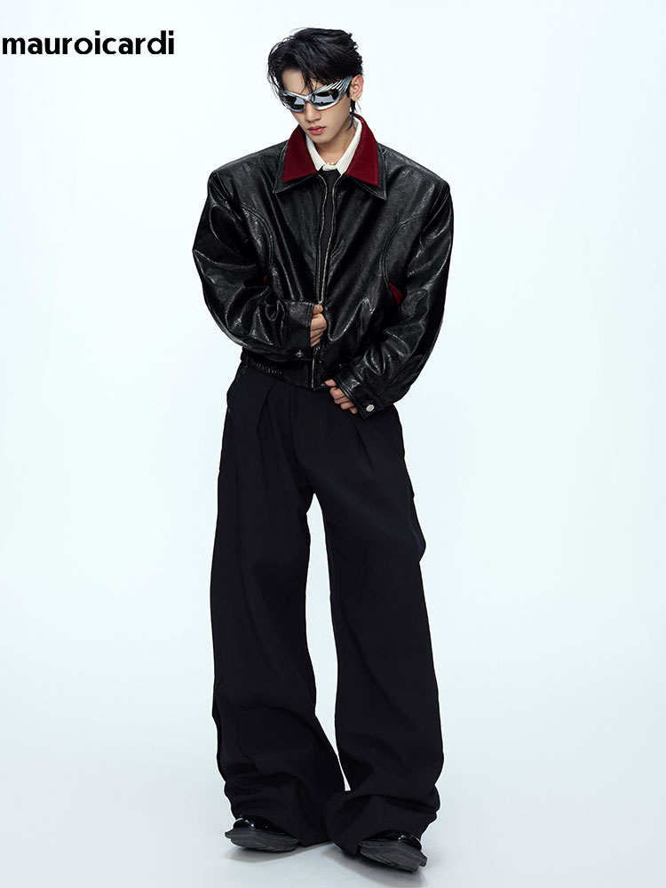 มาโรอิการ์ดี แจ็คเก็ตหนัง PU ล - Streetwear Brand For Men บทวิจารณ์และราคา