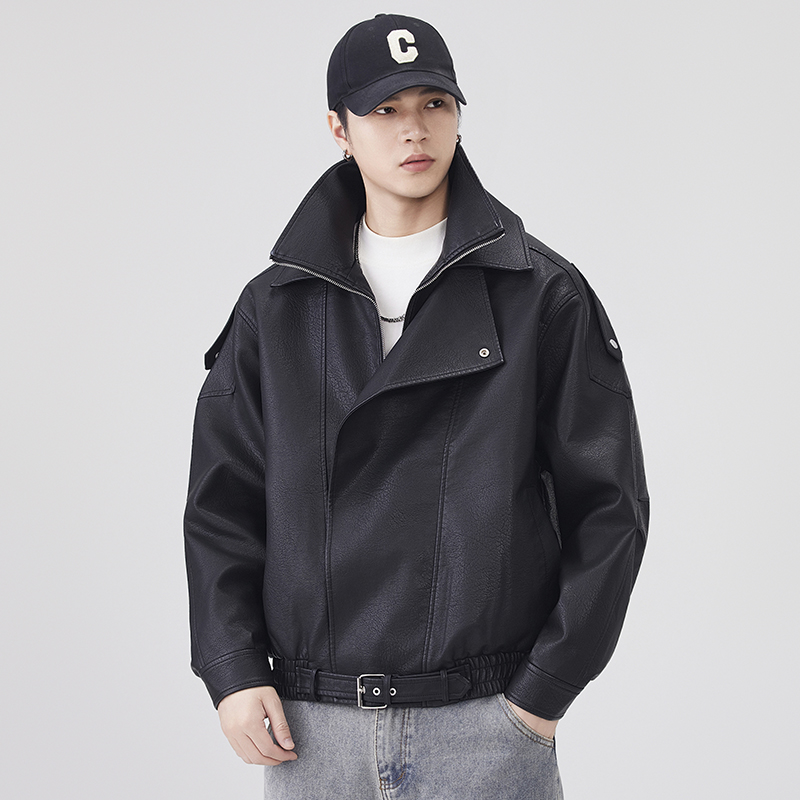 เสื้อแจ็คเก็ตหนังผู้ชายสำหรับฤ - Streetwear Brand Vintage บทวิจารณ์และราคา