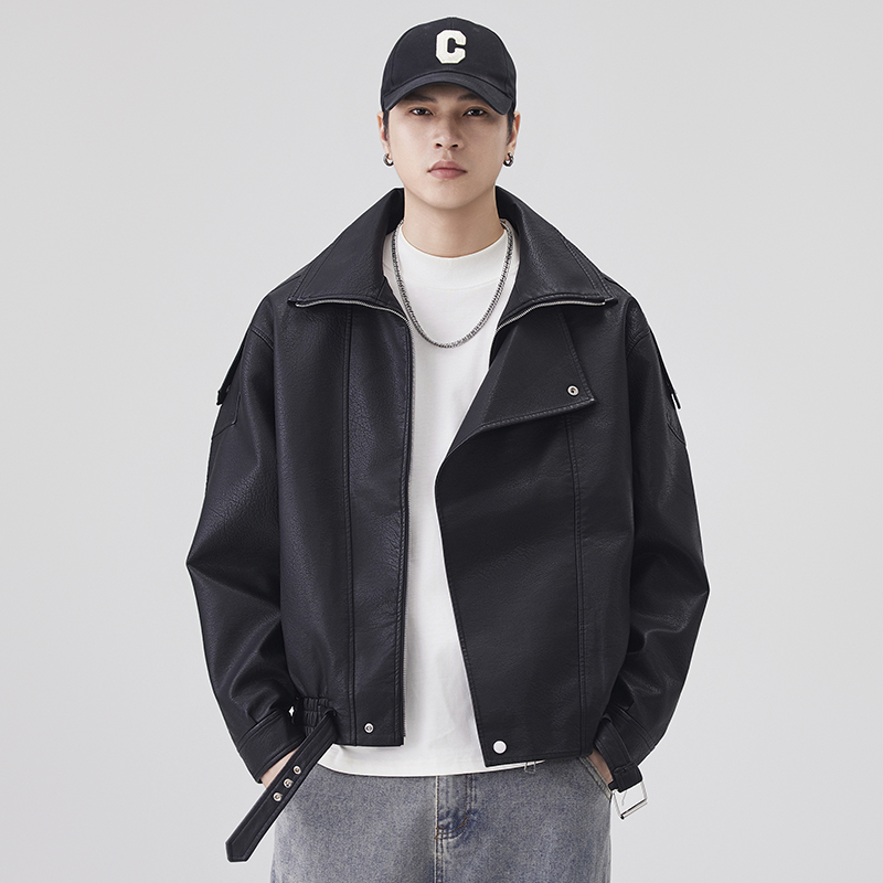เสื้อแจ็คเก็ตหนังผู้ชายสำหรับฤ - Streetwear Brand Vintage บทวิจารณ์และราคา