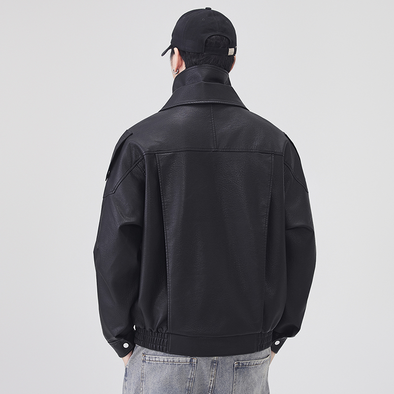 เสื้อแจ็คเก็ตหนังผู้ชายสำหรับฤ - Streetwear Brand Vintage บทวิจารณ์และราคา