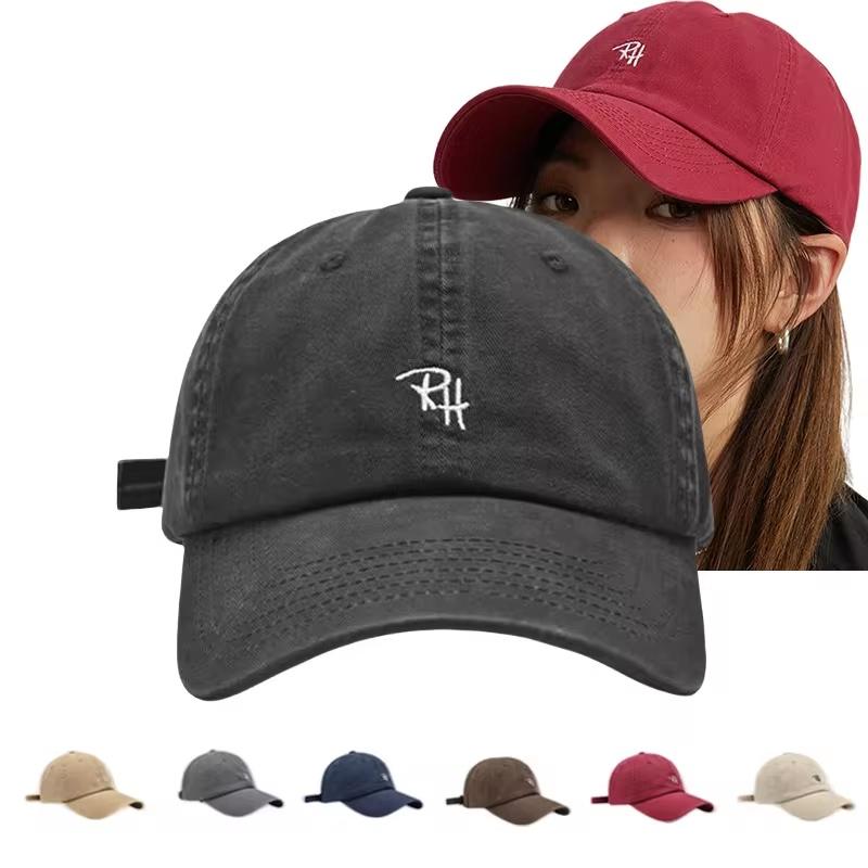 หมวกเบสบอลปักตัวอักษร RH ปรับข - Streetwear Brand Hats บทวิจารณ์และราคา
